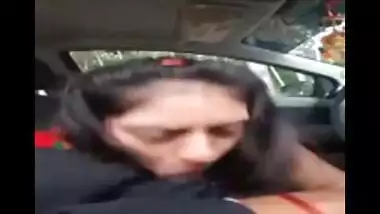 AVP college girl Sheetal’s blowjob to lover in car