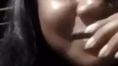 Cute college girl showing boob