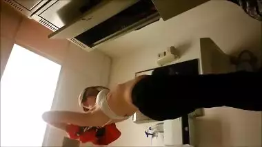 Nerdy Desi girl with nice XXX assets changes clothes in locker room