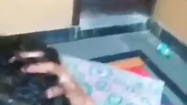 Village couple romantic foreplay