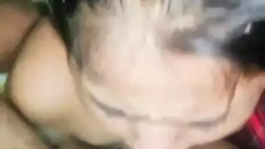 Sharp tits Bengali girl sucking 7-inch big dick