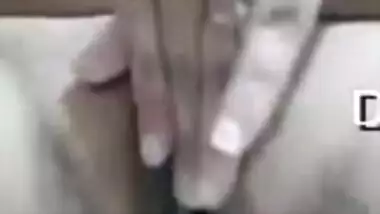 Self-isolated Indian girl has no choice but to play with pussy