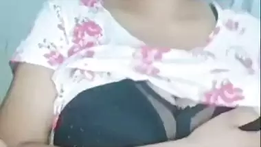 Two girls record their desi lesbian porn during a live show