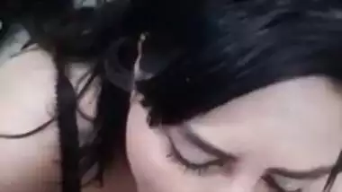 Big boob girl gives a desi blowjob to her lover