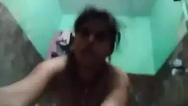 Indian housewife with small XXX tits undresses being ready to take shower