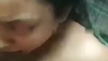 Big boob Kolkata slut gives an Indian blowjob and drinks cum