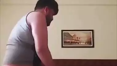 Slim Mumbai girl in doggy fucking with boyfriend