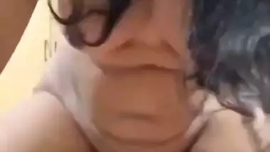 Cute MILF nude fucking husband friend dick mms