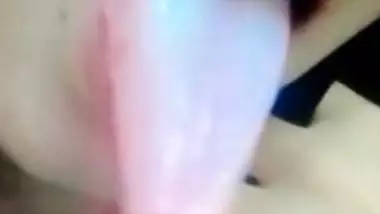 Pointed breasts show and pussy expose by cute girl