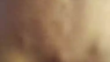 Girl in the reverse cowgirl position in the Tamil sex video