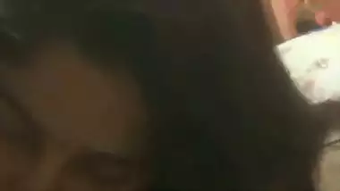 Lady gets excited when she sucks her lover’s dick