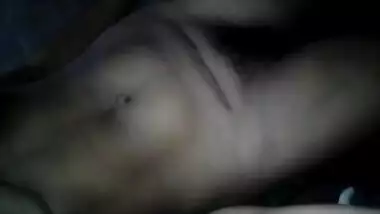 Dirty Indian slut holds camera in hand and pinches her naked nipple