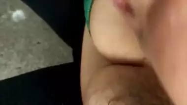Beautiful Girl Gives Sensual And Passionate Blowjob In The Public Car Park