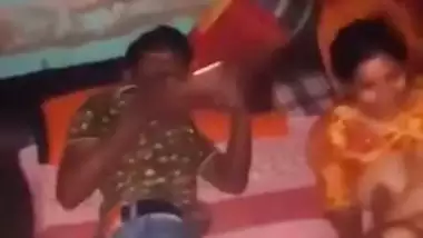 Desi charmer has mouth and pussy penetrated during XXX group sex MMS