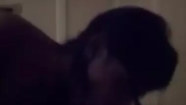 Shy girl having in dark