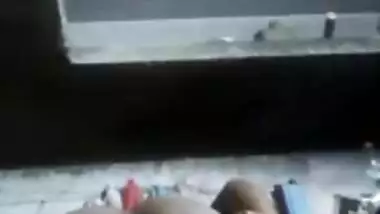 Village wife showing her black ass