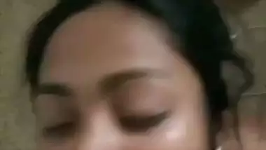 Girlfriend taking cum inside her mouth after blowjob