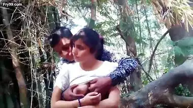 Indian Girl Open Air Romance