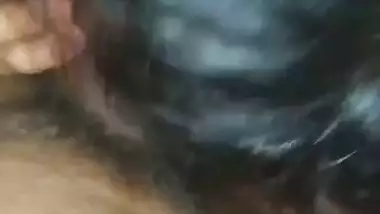 Sharp tits girlfriend sucking dick vigorously before sex