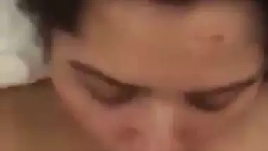 Sexy wife gives an Indian blowjob to her lover