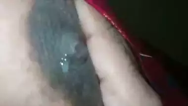 Huge milking boob wife lactating with hubby pressing nipple