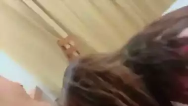 Cute Indian escort blowjob to rich client in hotel room