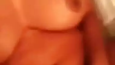 Hungry for dicks Desi babe licks her breasts and touches XXX twat