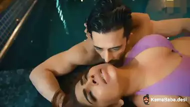 Indian adult actress Aayushi Jaiswal’s swimming pool video