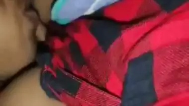 Young newly married BD couple boob sucking sex video