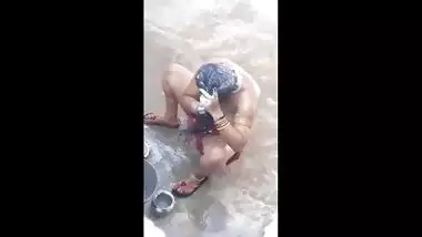 India open air shower