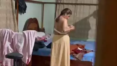 Mom wearing bra caught by horny son viral incest