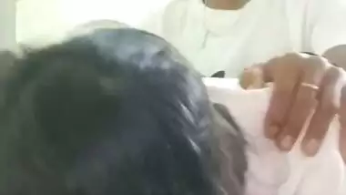 Local sex video of an 18-year-old girl fucking with BF